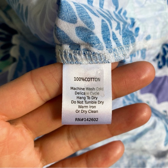 🩵 SAIL TO SABLE PURPLE BLUE WHITE RUFFLE SLEEVE RIC RACK TRIM MIDI DRESS! - Picture 14 of 14